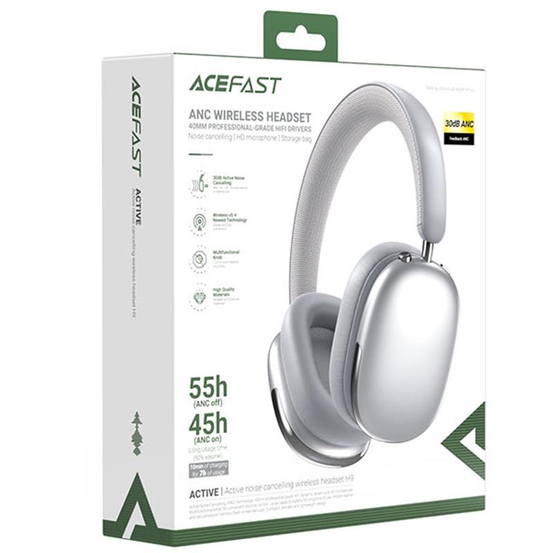 Накладные беспроводные наушники Acefast H9 ANC Херсон - зображення 4