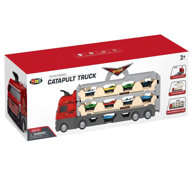 Игровой набор-грузовик SHT D663-T202 Catapult Truck + 8 small car Херсон - изображение 4