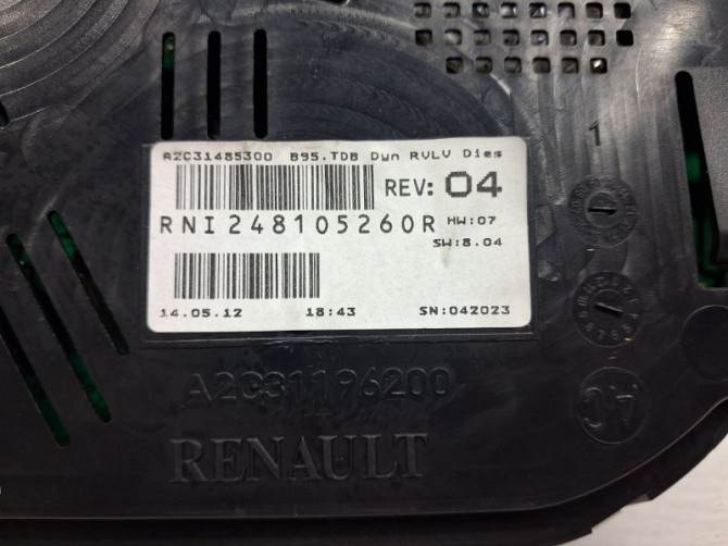 Приборная панель Renault Megane 3 1.5 DIESEL K9K 2008 (б/у) Київ - зображення 5