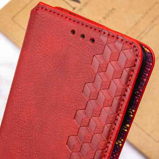 Кожаный чехол-книжка GETMAN Cubic (PU) для Motorola Moto G67 / G77 Херсон