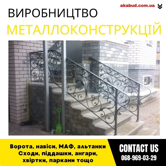 Закажи металлические конструкции ворота, навесы, решетки, мафы, заборы Кривой Рог - изображение 1