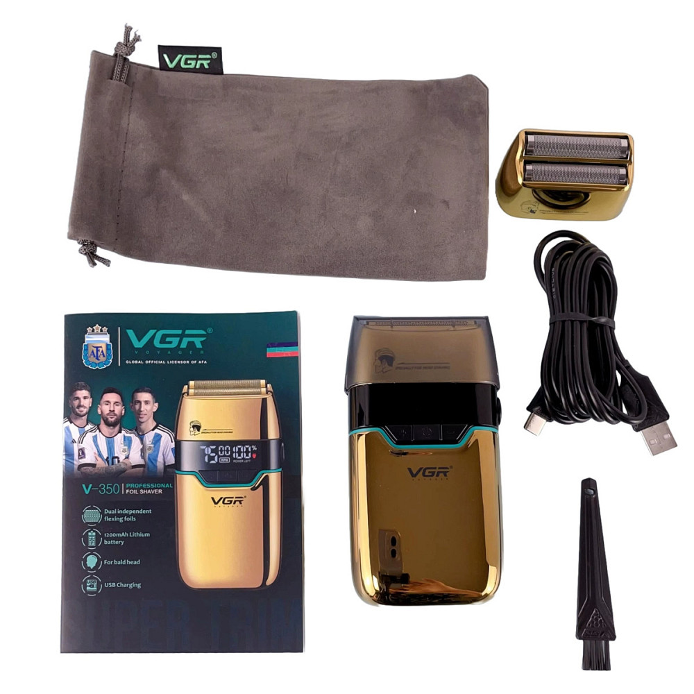 Электробритва VGR V-350 GOLD золотистая Київ - зображення 4