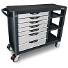 Тележка инструментальная для автосервиса TOPTUL (Pro-Plus) 7 секций + 3 полки TCBH0703 Харків