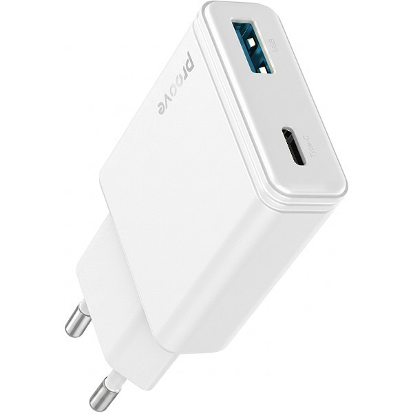 МЗП Proove Slender 45W (Type-C + USB) White (WCSL45110002) Харків - зображення 1