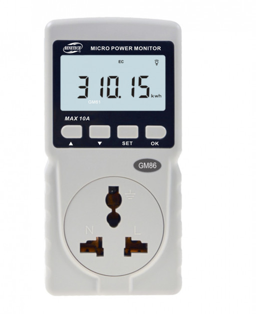 Ваттметр цифровой бытовой 10A BENETECH GM86 Харків - зображення 3