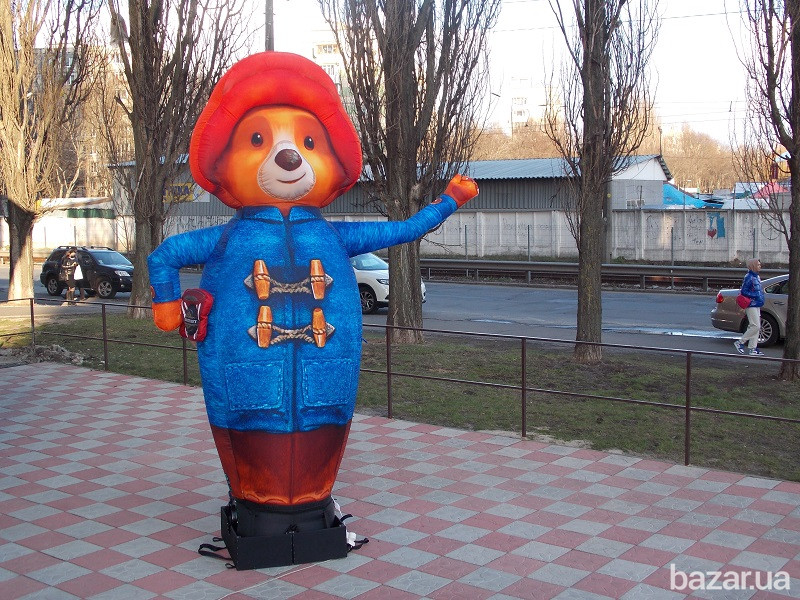Надувной зазывала мишка Паддингтон Київ - зображення 4