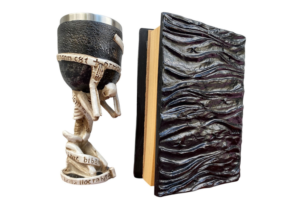 Подарочный набор Бокал 3 Скелет на Колене и Блокнот 3 «Книга, что смотрит в ответ» Київ - зображення 2