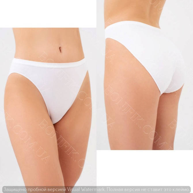 Белые трусы с вырезом по бедру "Hi-Leg Briefs" Кривий Ріг - зображення 2