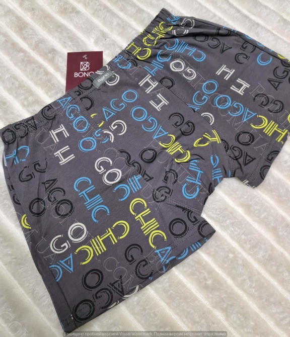 Мужские трусы с надписью "CHICAGO" (арт. МШ 950438) Кривий Ріг - зображення 2