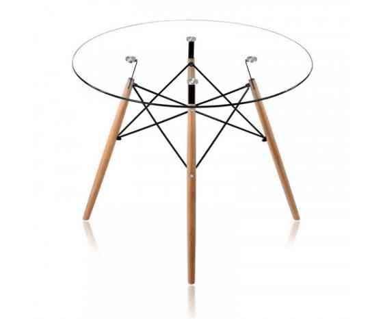 Стіл Імз Eames скляний круглий д. 80 см Дніпро