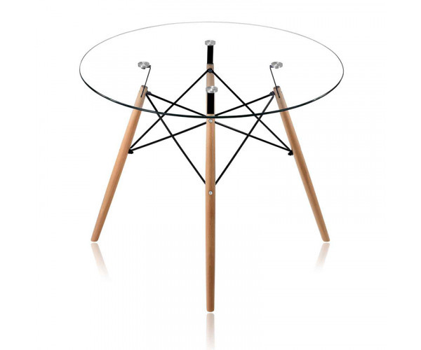 Стіл Імз Eames скляний круглий д. 80 см Дніпро - зображення 2