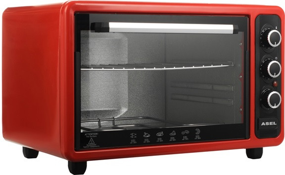 Электропечь ASEL AF40-23-Red 40 л красная Київ - зображення 1
