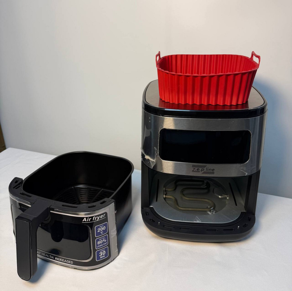 Аэрогриль мультипечь на два тэна с силиконовой формой Zepline ZP-00234 6.5 л 4200 Вт Киев - изображение 8