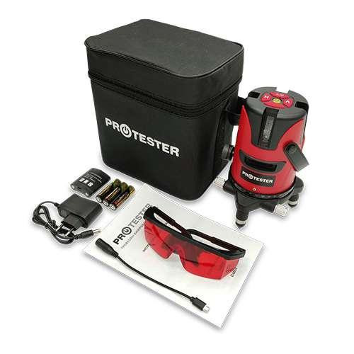 Лазерный осепостроитель 5 линий 1H/4V (красный луч) PROTESTER LL605R Харків - зображення 2