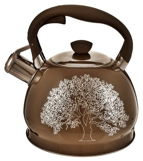 Чайник зі свистком Edenberg Срібло 1 EB-1956-SB 2 л коричневий Киев - изображение 1