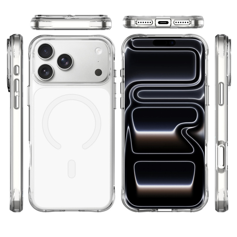 Чехол TPU+PC Space Pure Color with Magnetic Fit для Apple iPhone 17 Pro / 18 Pro (6.3") Херсон - зображення 3