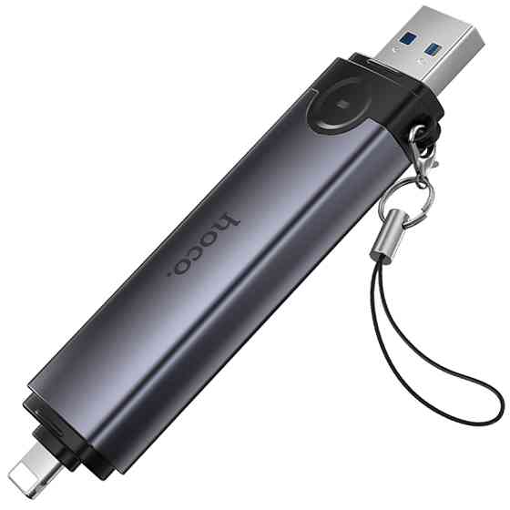 Картридер Hoco HB56A Victory 5in1 Lightning/USB2.0 to SD/TF3.0 + USB 2.0 Херсон