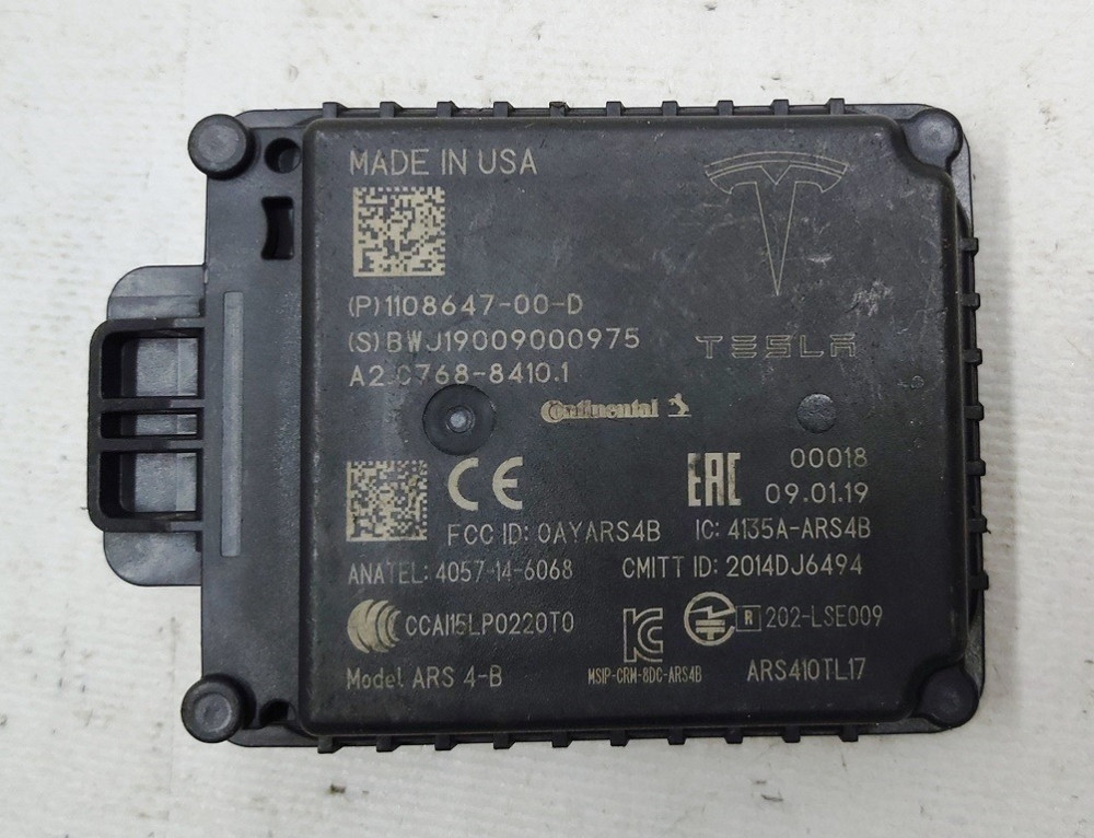 Радар автопилота (АП 2.5, 3.0, FSD) NEW Tesla model 3, model Y, model X, model S REST 1108647-00-D Київ - зображення 1