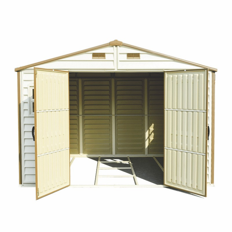 Сарай пластиковый Woodside 325x247x231 см слоновая кость, коричневая крыша Киев - изображение 8