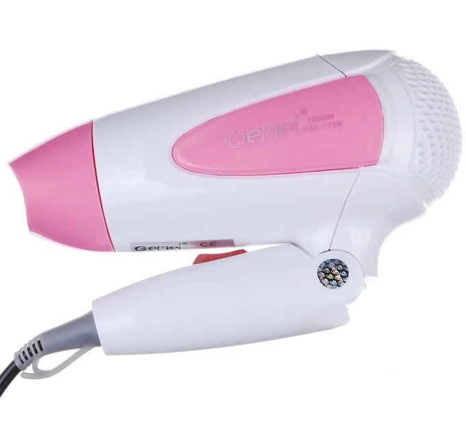 Фен Gemei GM-1756 1200 Вт Київ - зображення 1