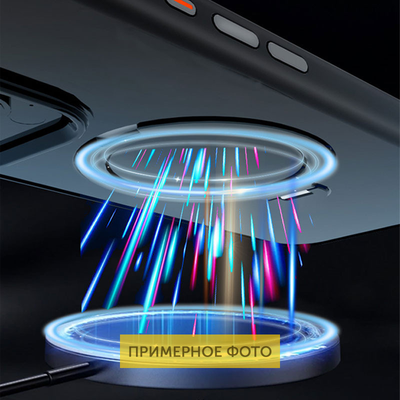TPU+PC чехол Metal Buttons with MagSafe Colorful HQ Ring для Apple iPhone 16 Pro Max (6.9") Херсон - зображення 6