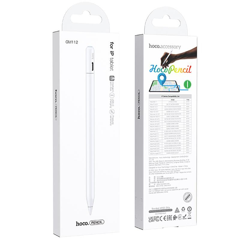 Уценка Стилус Hoco GM112 Intelligent anti-lost active capacitive pen with digital display for iPad Херсон - зображення 6