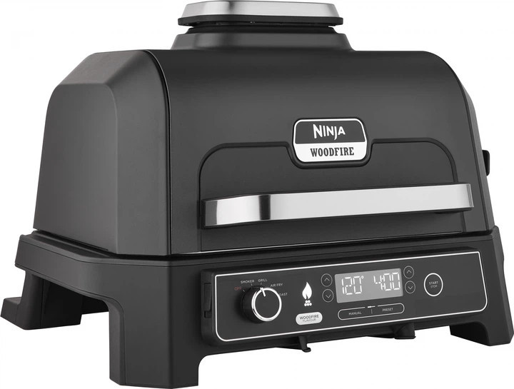 Гриль-барбекю электрический и коптильня Ninja Woodfire Pro XL OG850EU 1700 Вт черный Київ - зображення 3