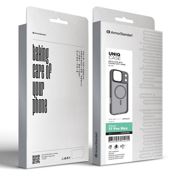 Чохол ArmorStandart Uniq MagCase для Apple iPhone 17 Pro Max Titanium Grey (ARM86275) Харків - зображення 2