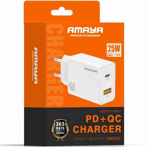 Уценка СЗУ Amaya E221D PD25W+QC3.0 (1USB-A/1C) Херсон