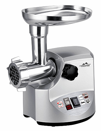 Мясорубка электрическая Monte MT-3160 3100 Вт серебристая Київ - зображення 1