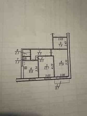 Продам 3к квартиру вул.Сонячна Набережна,42 Житлова під ремонт Днепр