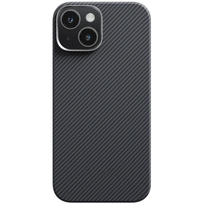Чехол PC Carbon Protection Slim with MagSafe для Apple iPhone 15 (6.1") Херсон - зображення 2