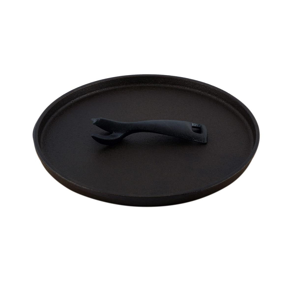 Сковорода Kamille из чугуна 25 см, съемная ручка, деревянная подставка, индукция и газ KM-4809V Одеса - зображення 5