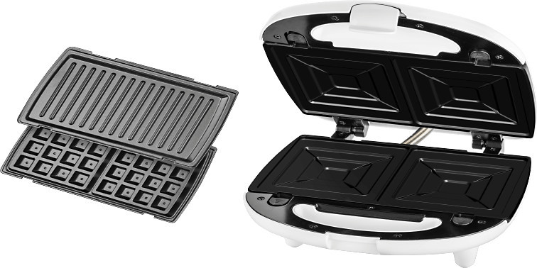 Сэндвичница 3в1 White EСG S-399-white Київ - зображення 8