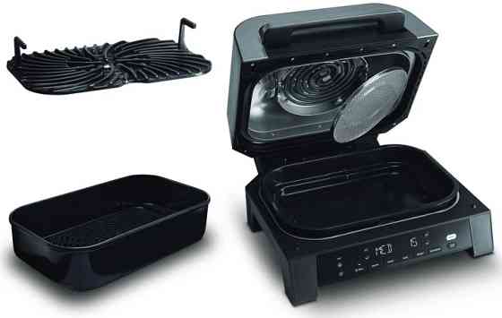 Гриль-барбекю электрический Ninja Foodi MAX Air Grill & Air Fryer с Сooking probe DG551EU 1760 Вт че Киев