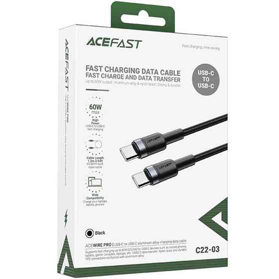 Дата кабель Acefast C22-03 Type-C to Type-C 60W (1.2m) Херсон