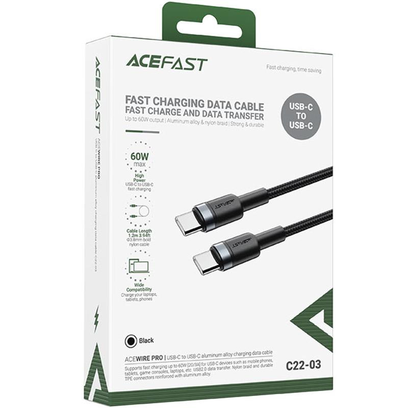 Дата кабель Acefast C22-03 Type-C to Type-C 60W (1.2m) Херсон - изображение 2