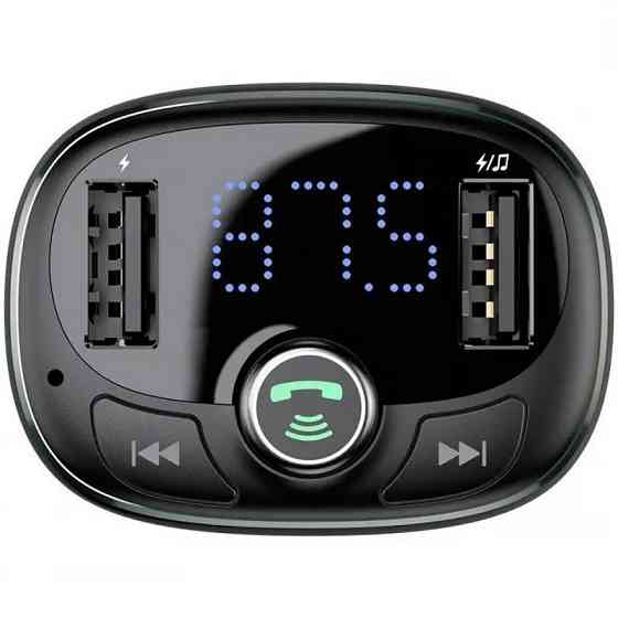 АЗУ FM модулятор Baseus S-09 Overseas Edition 3.4A (2USB-A) (CCMT000301) Херсон