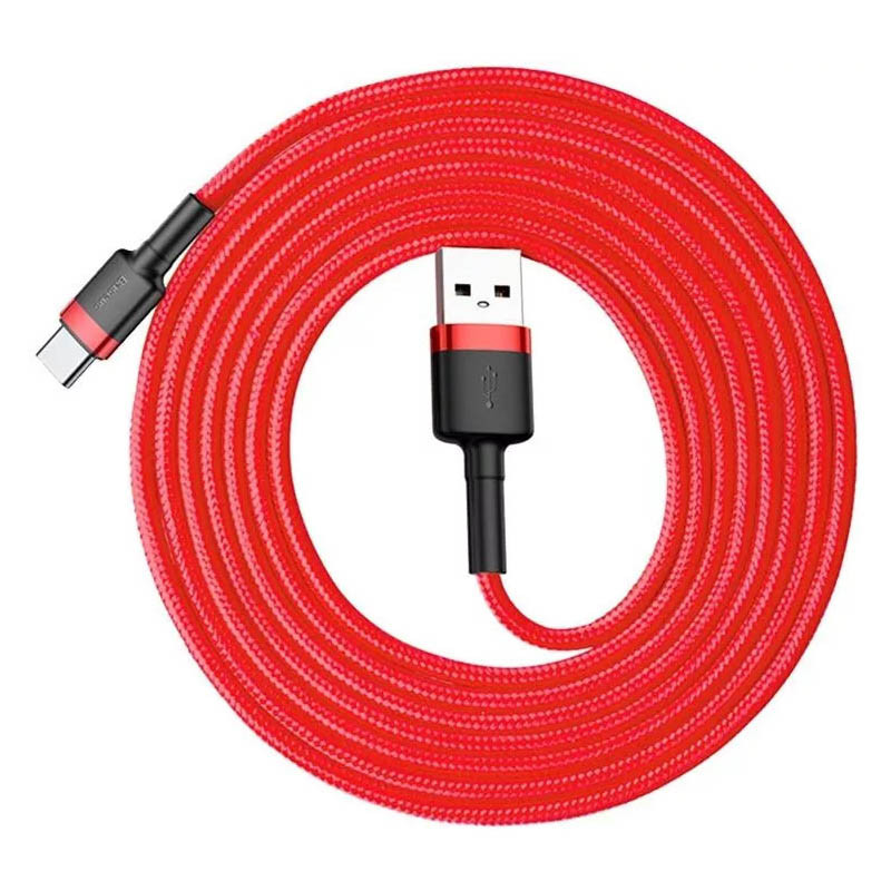 Дата кабель Baseus Cafule USB to Type-C Cable 2A (2m) (CATKLF-C) Херсон - изображение 4