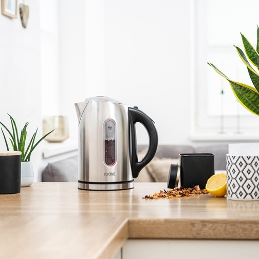 Електрочайник First FA-5411-0 1.7 л серебристый Киев - изображение 3
