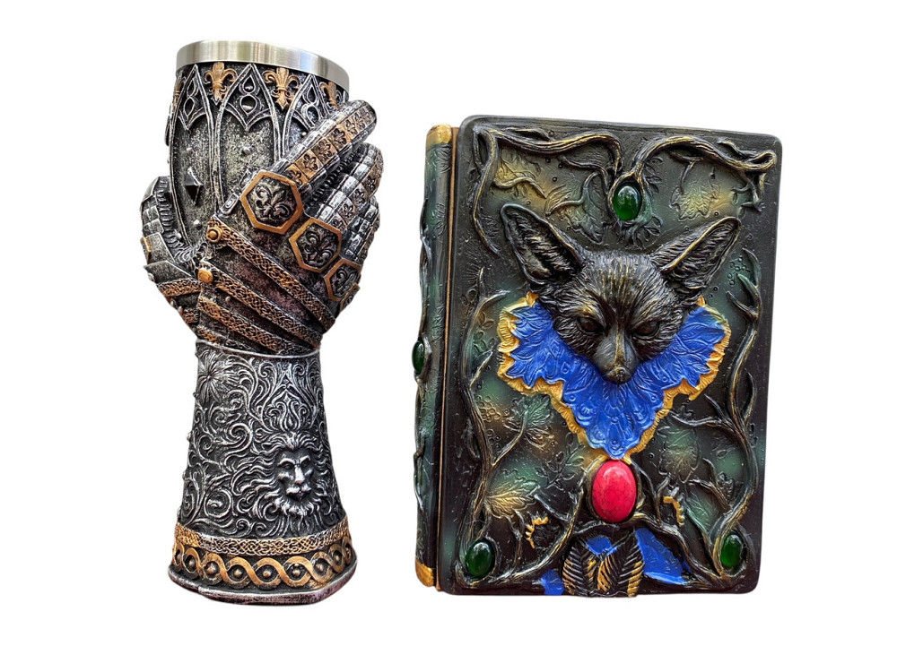 Подарочный набор Бокал 3 Рука с Левом и Блокнот 3 «Лесной Гримуар Лисы» Київ - зображення 3