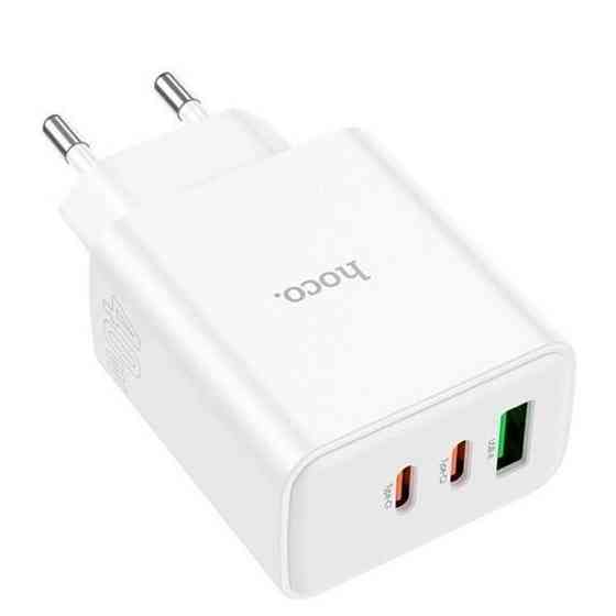Зарядний пристрій Hoco C126A PD40W+QC3.0 (1USB/2Type-C) Львів