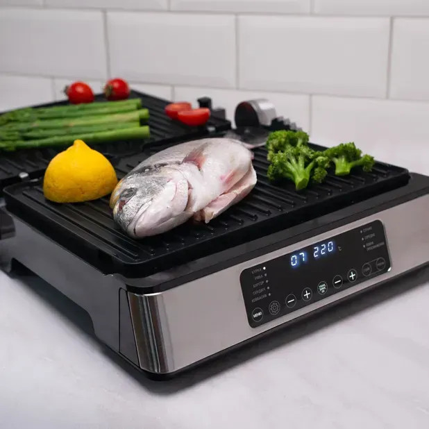 Мультигриль Magio MG-356 2400 ВТ серебристый Київ - зображення 8