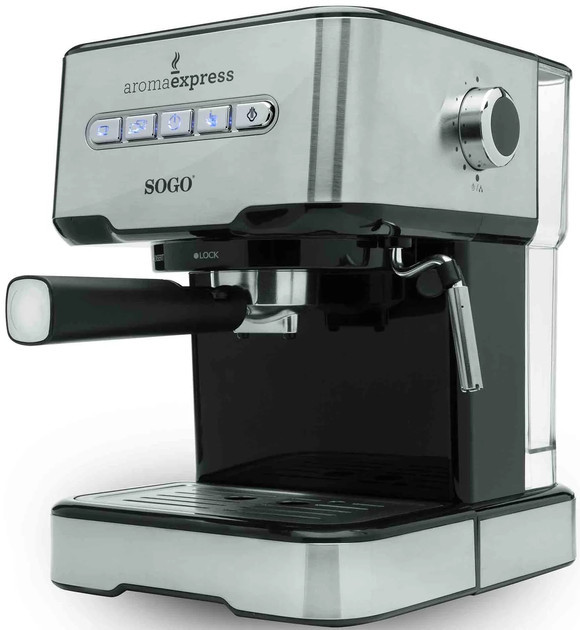 Кофеварка рожковая SOGO SS-5685 850 Вт серебристая Киев - изображение 5