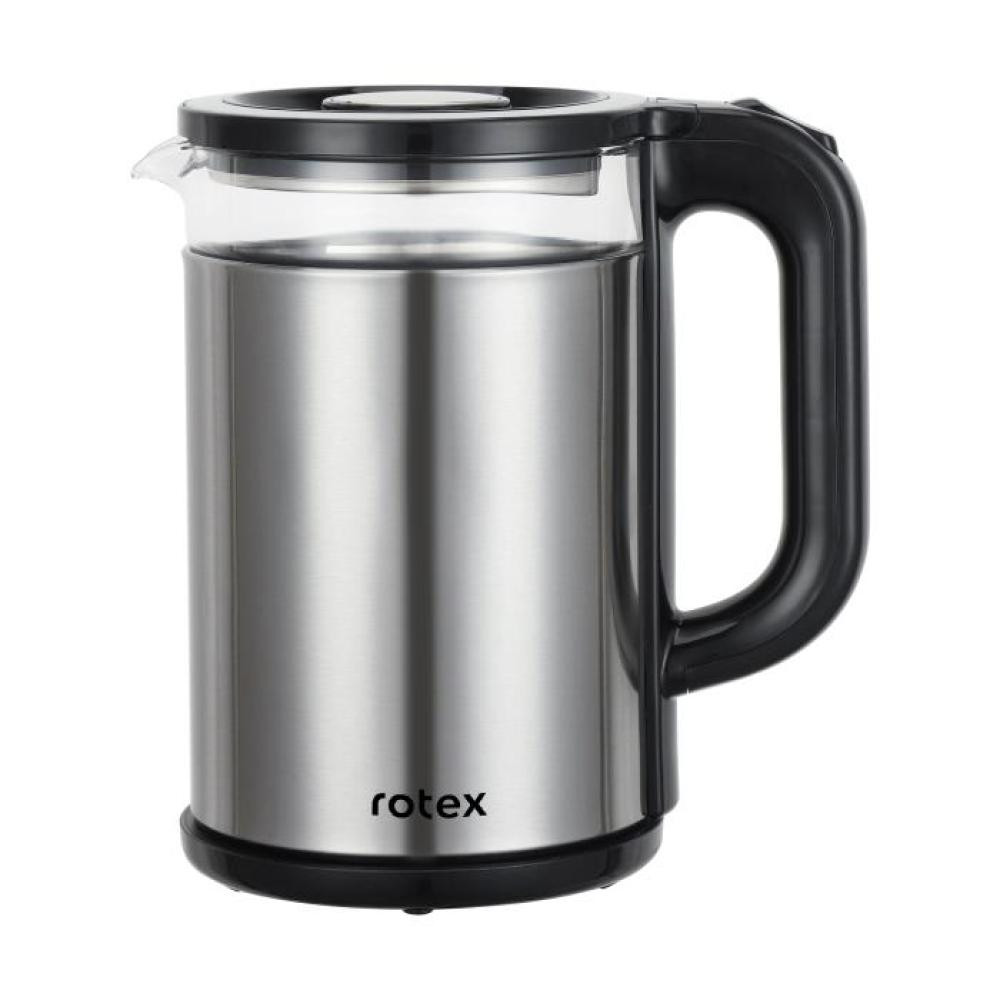 Электрочайник Rotex Prima Glass RKT94-S 1.8 л серебристый Київ - зображення 1