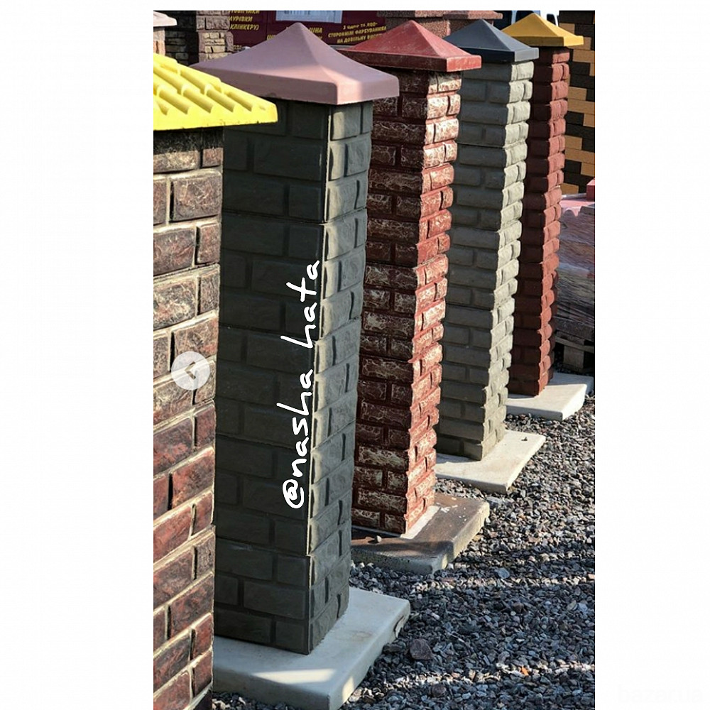 Блоки стовпчикові для огорожі від виробника.Тумби набірні,блок,стовпець. Черкаси - зображення 4