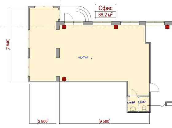 долгосрочная аренда помещения свободного назначения, здания Киев, Шевченковский, 43000 грн./мес. Київ