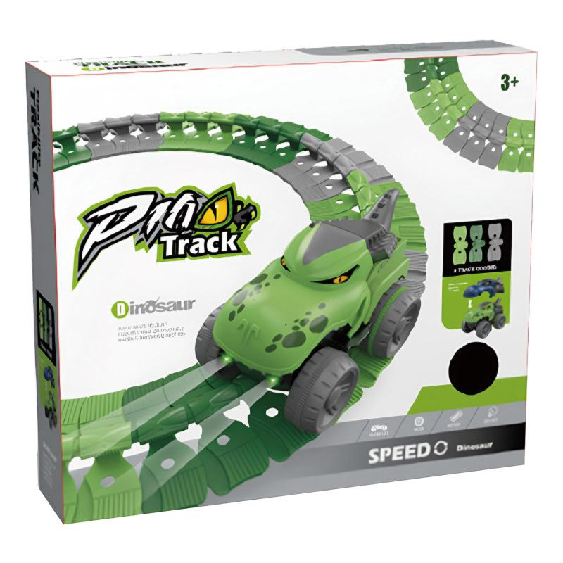 Интерактивный трек с инерционной машинкой SHT 5510-7 Dino Trak (92pcs/1CAR) Херсон - изображение 2