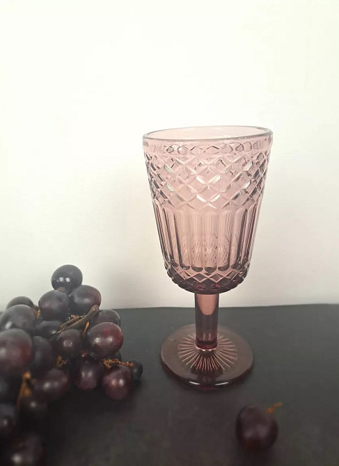 Бокал для вина Versailles Топаз VS-W300TOP 300 мл рожевий Киев - изображение 1
