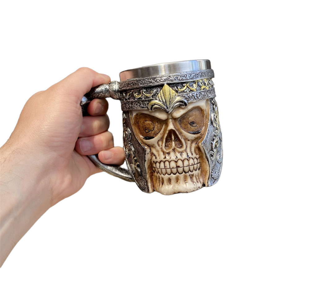 Чашка 3 Череп в Шлеме 400 мл Київ - зображення 1